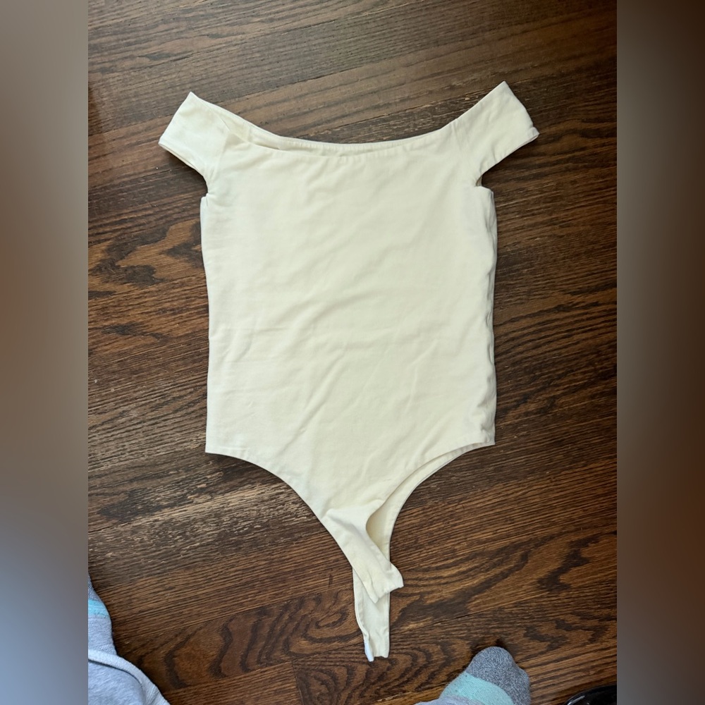 KHAITE Cream Nima Bodysuit